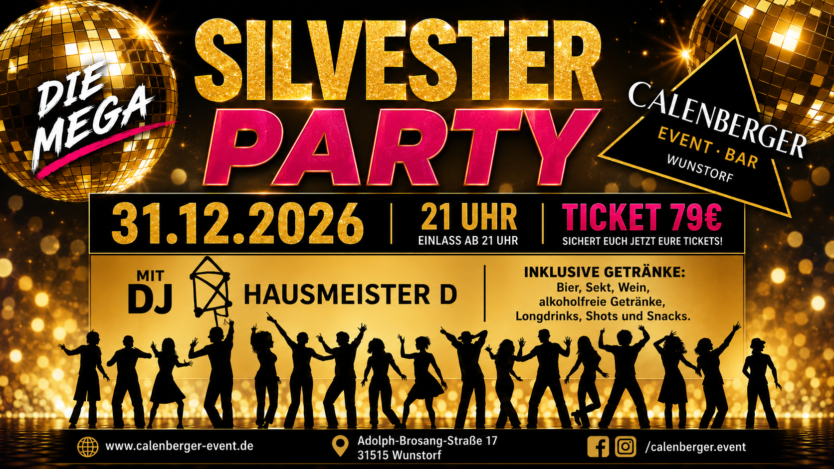 Silvester-Party im Calenberger